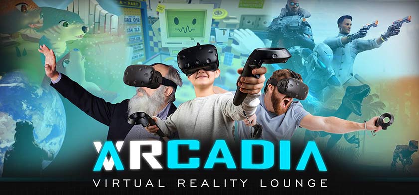 image of people playing at VR Arcade 